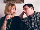 Vlasta ehrová a Michal Dlouhý v seriálu Na lavici obalovaných justice (1998)