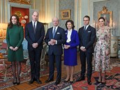 Britsk vvodkyn Kate, britsk princ William, vdsk krl Carl XVI. Gustaf,...