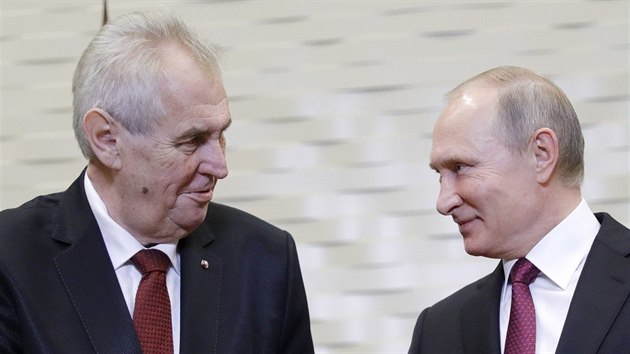 Milo Zeman a Vladimir Putin pi setkn v ruskm Soi (21. listopadu 2017)