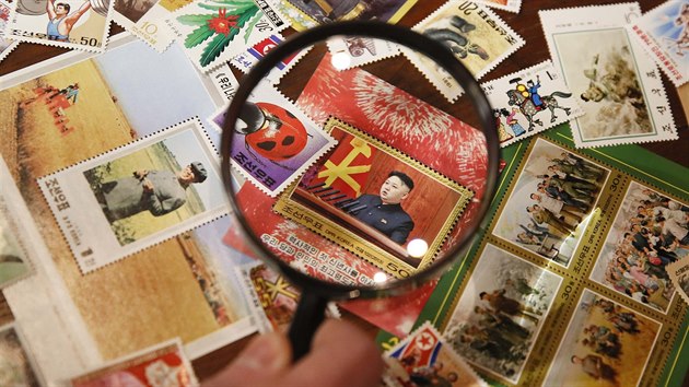 Severokorejsk znmky na vstav Made in North Korea v moskevsk galerii UMAM.