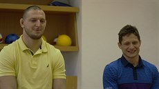 Judisté Luká Krpálek a Pavel Petikov mladí pedstavili judo kolákm v Peci...