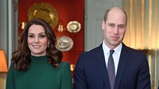 Vévodkyn Kate a princ William ve védském královském paláci (Stockholm, 30....