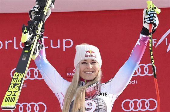 Lindsey Vonnová vyhrála sjezd v Garmisch-Partenkirchenu a dosáhla 80. vítzství...