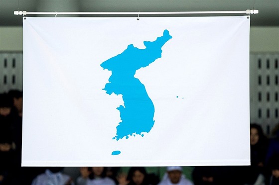 Společná vlajka KLDR a Jižní Koreje pro olympijské hry 2018