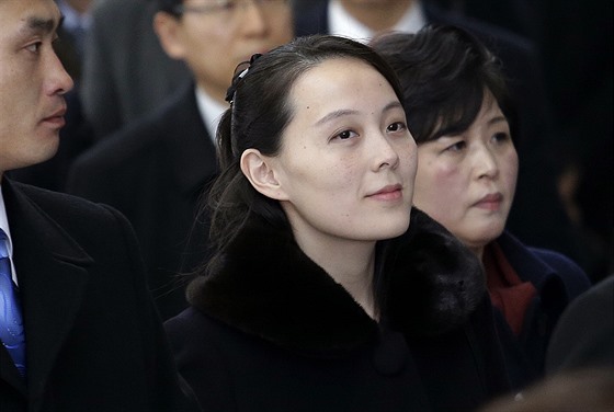 Kim Jo-jong, mladí sestra severokorejského vdce Kim ong-una, v djiti olympijských her. 