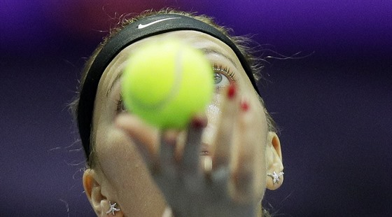Petra Kvitová na turnaji v Petrohradu.