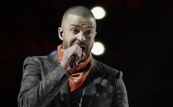 Zpvák Justin Timberlake byl hlavní hvzdou vystoupení bhem pestávky Super...