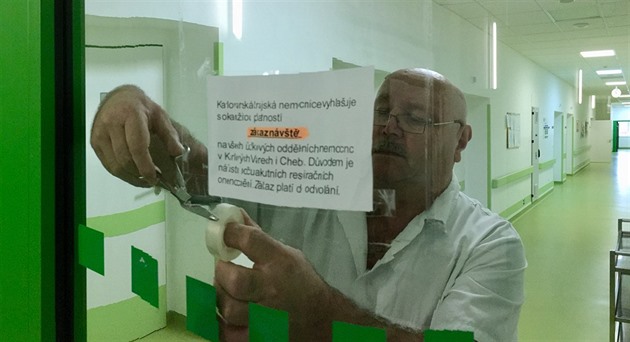 Karlovarská krajská nemocnice vyhlásila kvli chipce zákaz návtv.