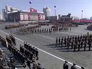 Vojenská pehlídka v Pchjongjangu (7. února 2018)