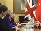 Britská premiérka Theresa Mayová se při návštěvě Číny setkala s prezidentem Si...