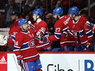 Montrealský Tomá Plekanec oslavuje gól do sít Ottawy.