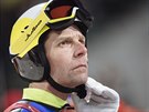 Finský skokan na lyích Janne Ahonen bhem kvalifikace na stedním mstku v...
