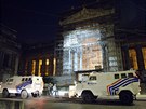 Peliv steená budova justiního paláce v Bruselu, kde probíhá soud s...