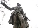 Socha c�sa�e Josefa II. je nyn� um�st�na v zahrad� �ernovick� psychiatrick�...