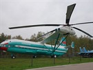 Vrtulník Mi-12 V-12 v muzeu Monino nedaleko Moskvy.