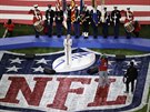 Zpvaka Pink pednesla ped zahájením Super Bowlu americkou hymnu.