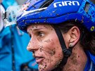 Cyklokrosaka Kateina Nash po závodu na mistrovství svta ve Valkenburgu