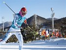 eská biatlonistka Veronika Vítková na pedolympijském tréninku v Jiní Koreji