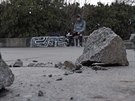Vandalov pokodili pekky skateboardist u bvalho Stalinova pomnku....
