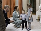 védská korunní princezna Victoria a její dti princ Oscar a princezna Estelle...
