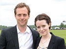 Claire Foyová a její bývalý manel Stephen Campbell Moore (Windsor, 16. ervna...