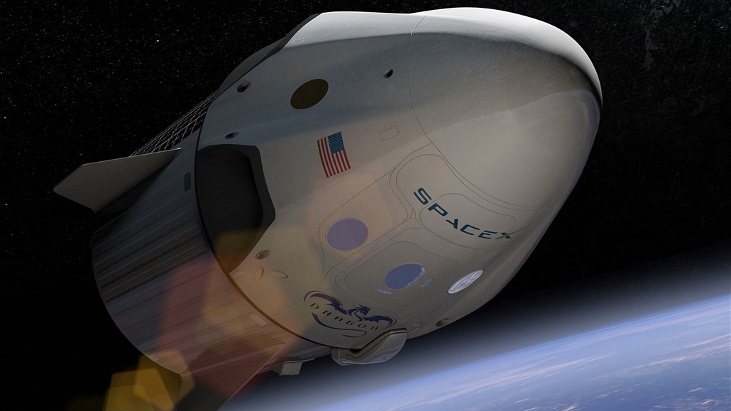 Takto vypadá kosmická lo� Crew Dragon spole�nosti SpaceX.