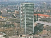 Věžák v Ostrčilově ulici v Ostravě v roce 1977