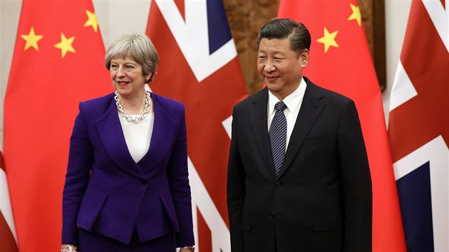 Britská premiérka Theresa Mayová se při návštěvě Číny setkala s prezidentem Si Ťin-pchingem