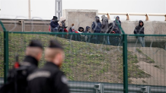 Migranti ve francouzském přístavním městě Calais (2. února 2018)