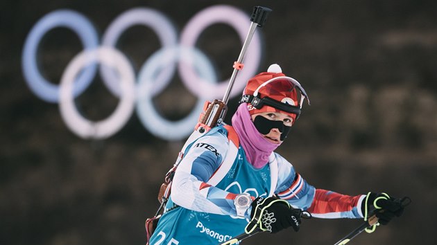 Veronika Vtkov bhem trninku ped zimnmi olympijskmi hrami