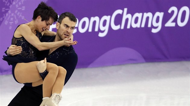 Kanadsk pr Meagan Duhamelov, Eric Radford pi krtkm programu sportovnch dvojic v Pchjongchangu