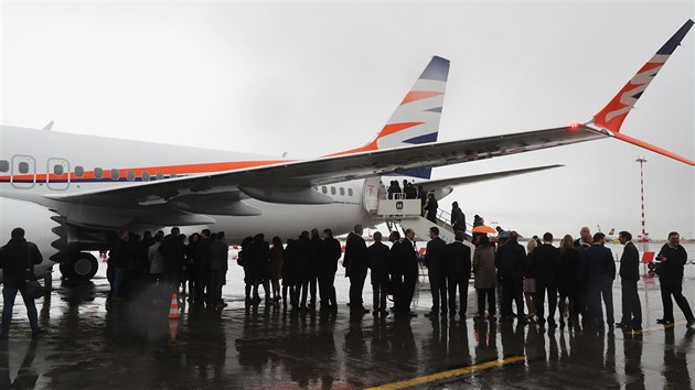 Aerolinky Travel Service zařadily do své flotily nový Boeing 737 MAX (1. února 2018).