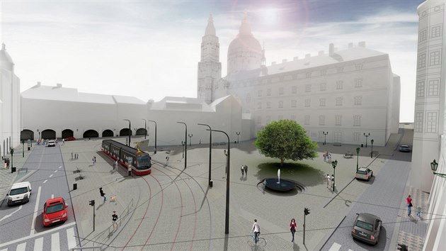 Vizualizace budoucí podoby Malostranského náměstí