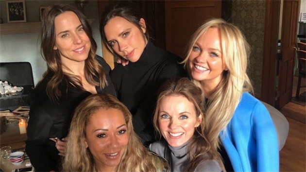 Spice Girls se setkaly v domě Geri Hornerové v hrabství Hertfordshire na východě Anglie (2. února 2018).