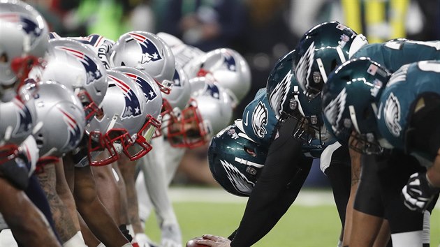 Super Bowl 52 mezi Eagles a Patriots nabdl neskuten ofenzivn pedstaven.
