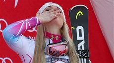 POLIBEK PRO VECHNY. Lindsey Vonnová vyhrála sjezd v Garmisch-Partenkirchenu a...
