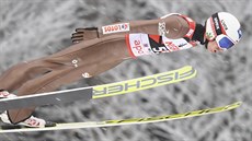 Polák Kamil Stoch v závod skokan na lyích v nmeckém Willingenu