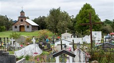 Jeden z mnoha devných kostelík na ostrov Chiloé. Vechny dohromady jsou...