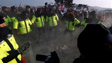 Demonstrace v jihokorejském Pchjongčchangu