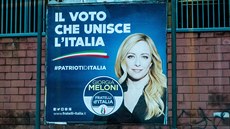Předsedkyně italské krajně pravicové strany Bratři Itálie Giorgia Meloni na...