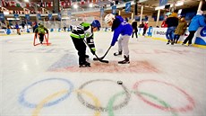 Spolu se zahájením korejské olympiády byl na brnnském výstaviti oteven...