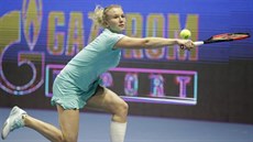 Kateina Siniaková ve tvrtfinále turnaje v Petrohradu.