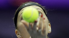 Petra Kvitová na turnaji v Petrohradu.