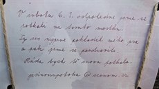 Vzkaz na lavi�ce