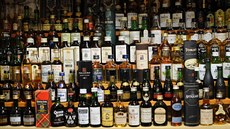 Bronislav �yla má v 37 vitrínách 4 459 miniaturních lahvi�ek s alkoholem.