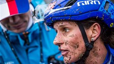 Cyklokrosařka Kateřina Nash po závodu na mistrovství světa ve Valkenburgu