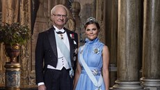 védský král Carl XVI. Gustaf a korunní princezna Victoria