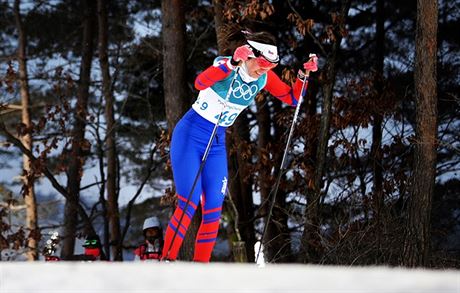 eská bkyn Kateina Berouková v kvalifikaním sprintu v olympijském...