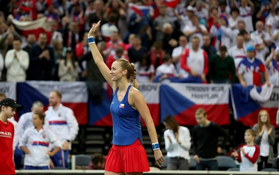 Petra Kvitová zajistila postup do semifinále Fed Cupu.
