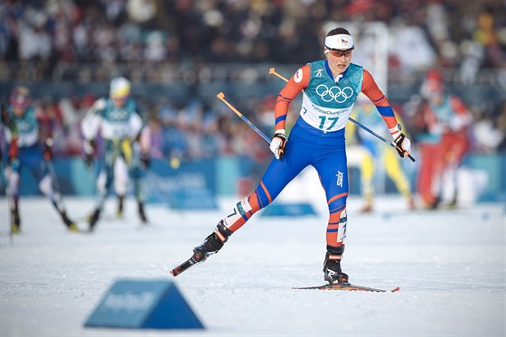 Česká běžkyně Petra Nováková ve skiatlonovém závodu na 15 kilometrů v...